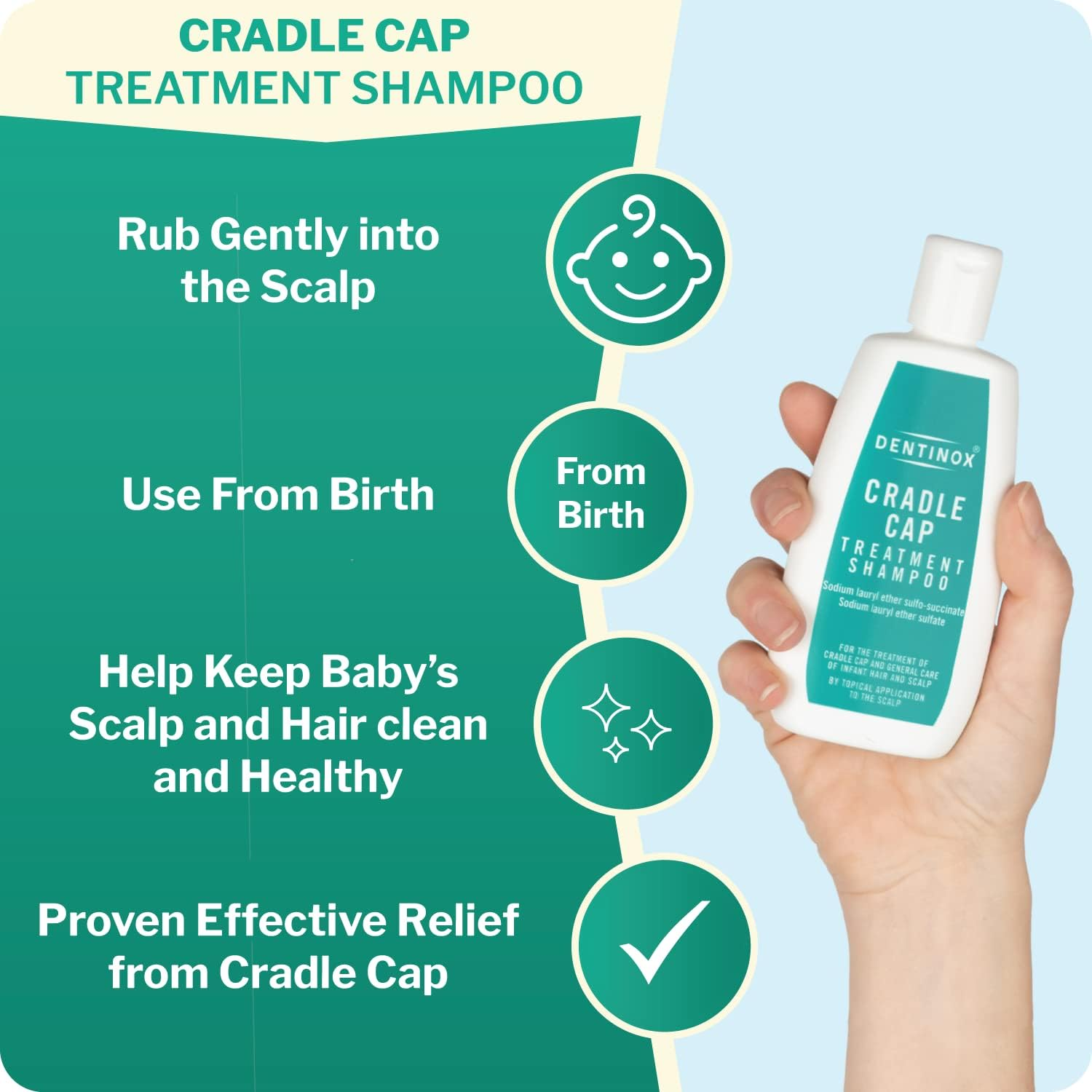Dentinox Cradle Cap Shampoo 125Ml image number 2