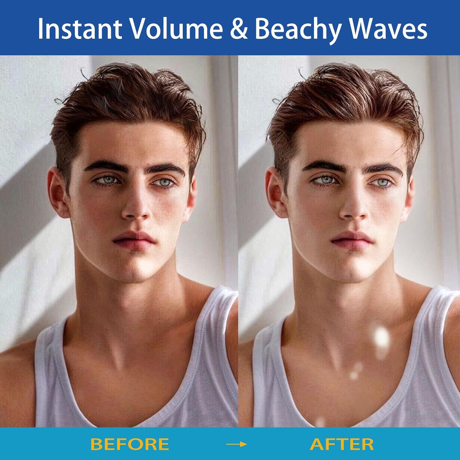 Natural Sea Salt Spray for Hair Men & Women,Adds Texture and Volume to Hair Strands,Natural Extract Formula - Aloe Vera and Red Algae,Portable Travel Essentials 3.4Oz/100Ml image number 4