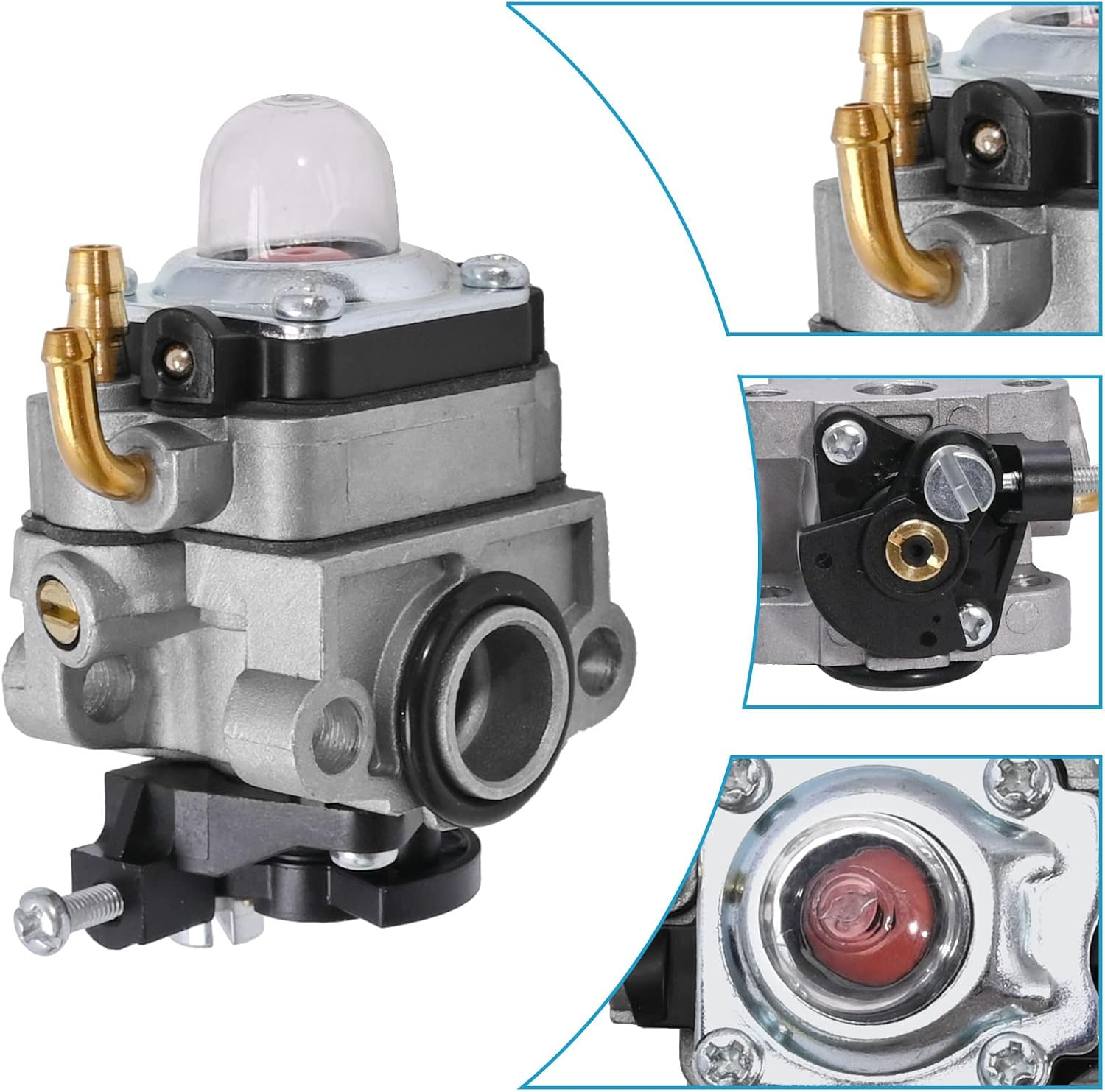 SYOWADA 753-04296 Carburetor Carb Kit Replacement for Shindaiwa T230 LE230 S230 X230 F230 C230 T230X PB230 TCX230 X230 String Trimmer Brush Cutter, Replace 753-04745 753-1225 image number 1