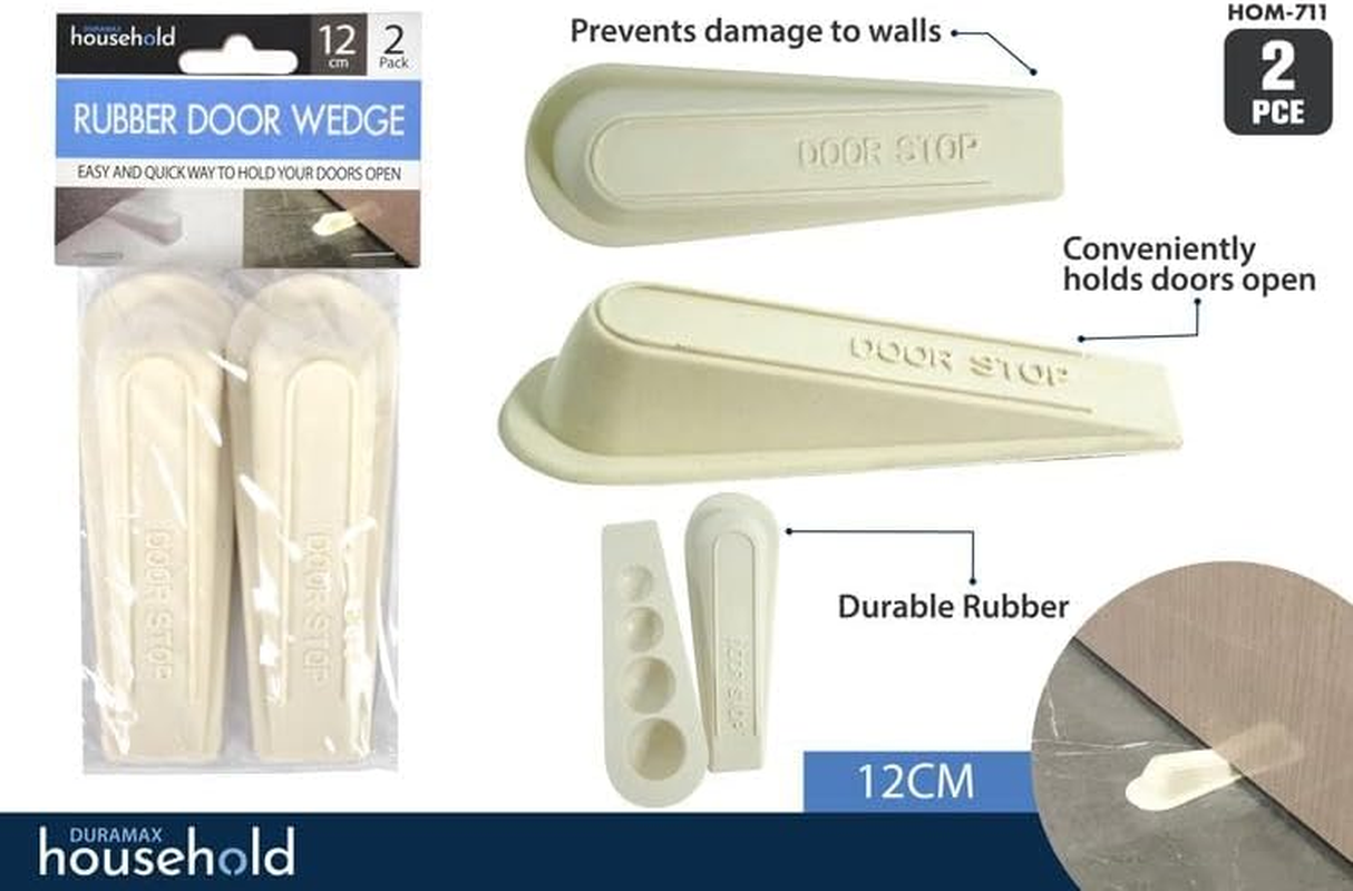 Duramax Household Duramax Rubber Door Stopper 2-Pieces image number 1