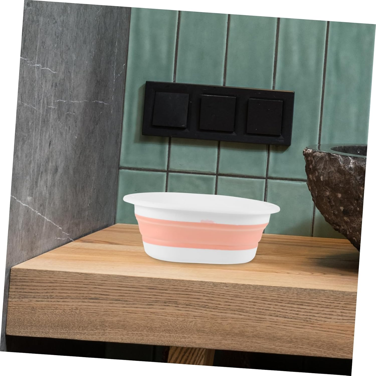 NOLITOY Collapsible Sink for Newborn Travel Wash Basin Face Bathtub Portable Lightweight