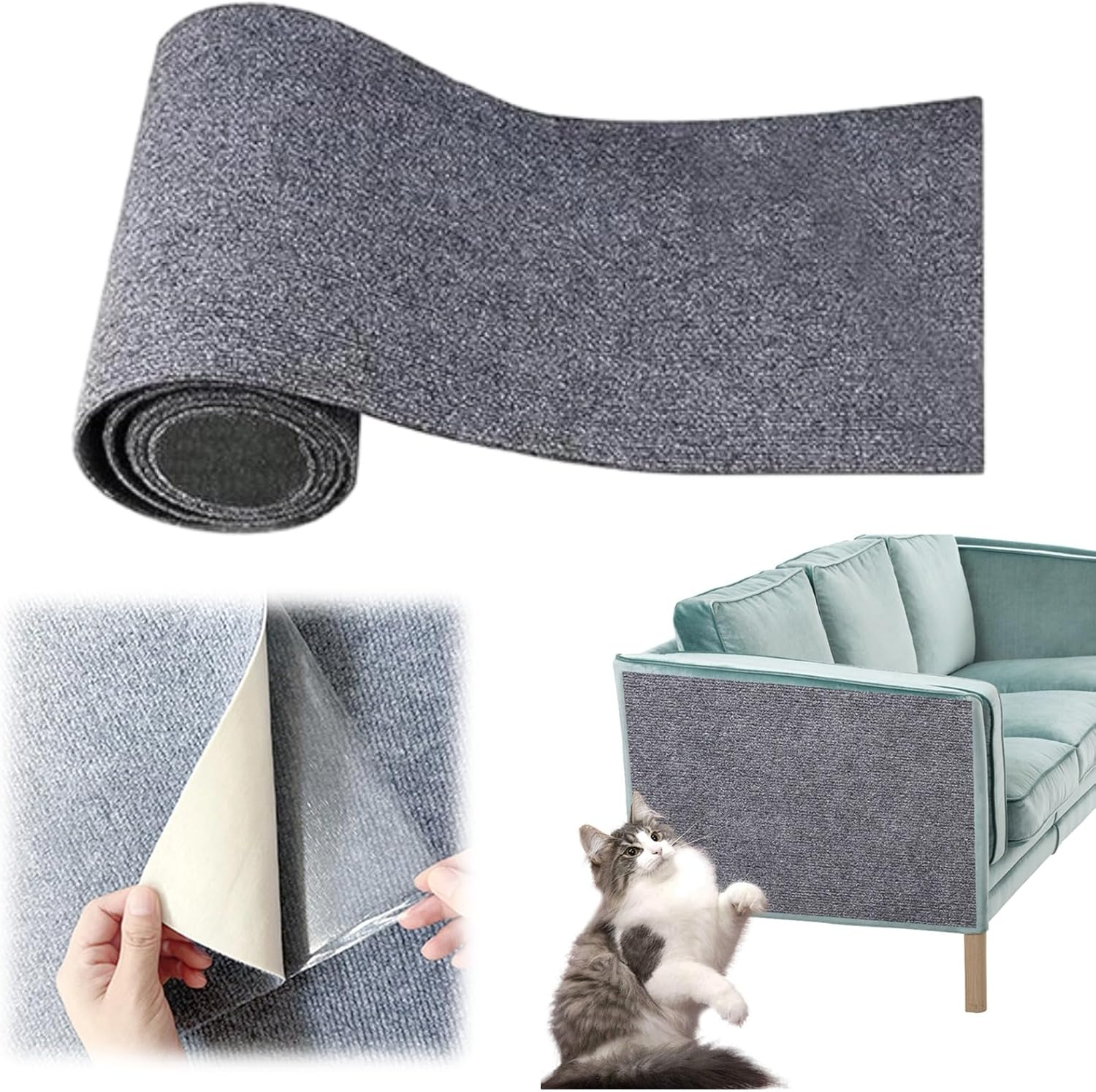 Cat Scratching Mat, Self-Adhesive Cat Scratching Mat, Scratching Mat for Cats, Cat Scratching Mat, Cat Scratching Board, Scratch Protection Cat Scratching Mat for Protects Carpets, Furniture