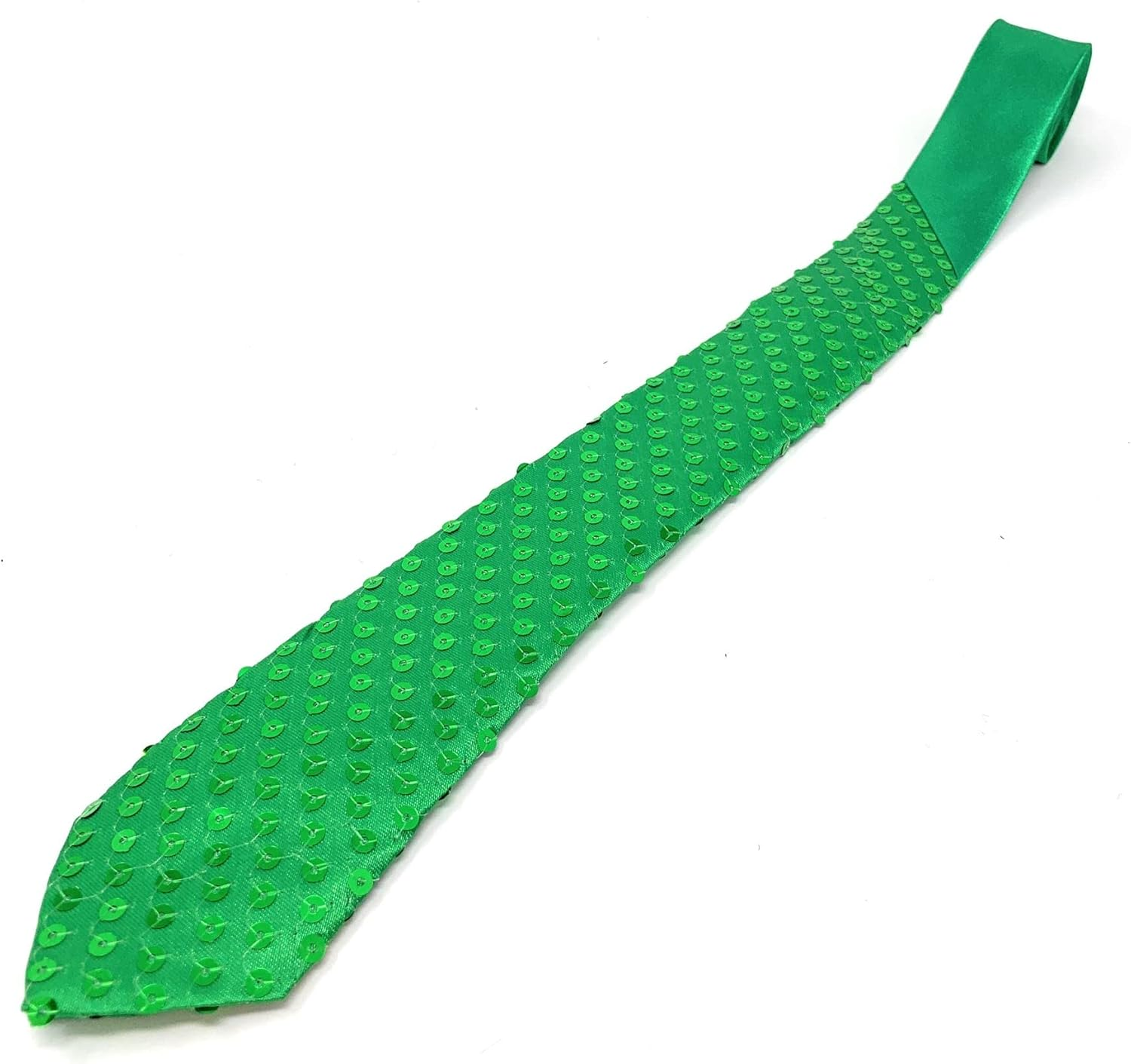 Mens Sequin Polyester Fancy Dress Neck Tie 38 X 8Cm