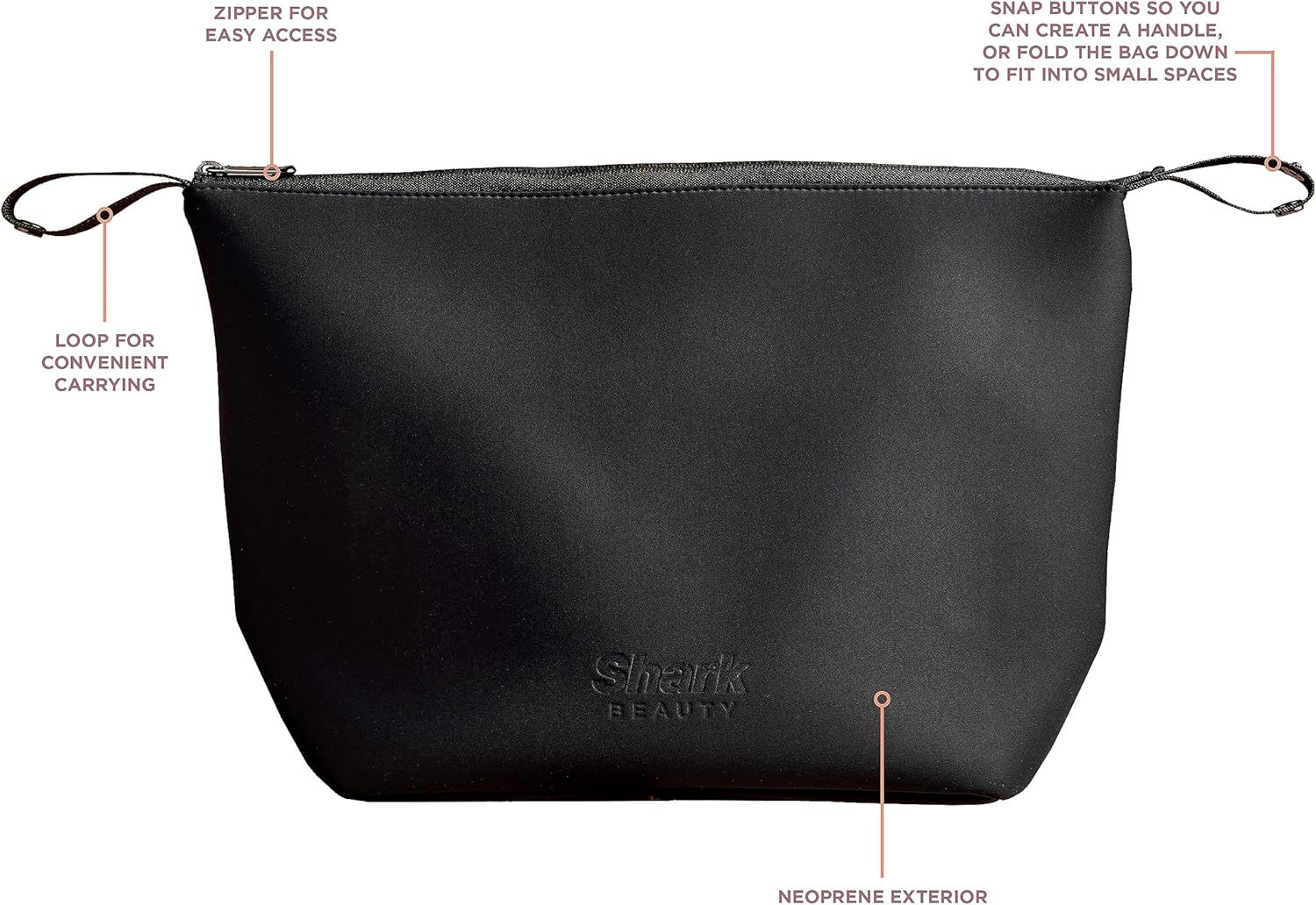 Shark Beauty Storage Bag, Black