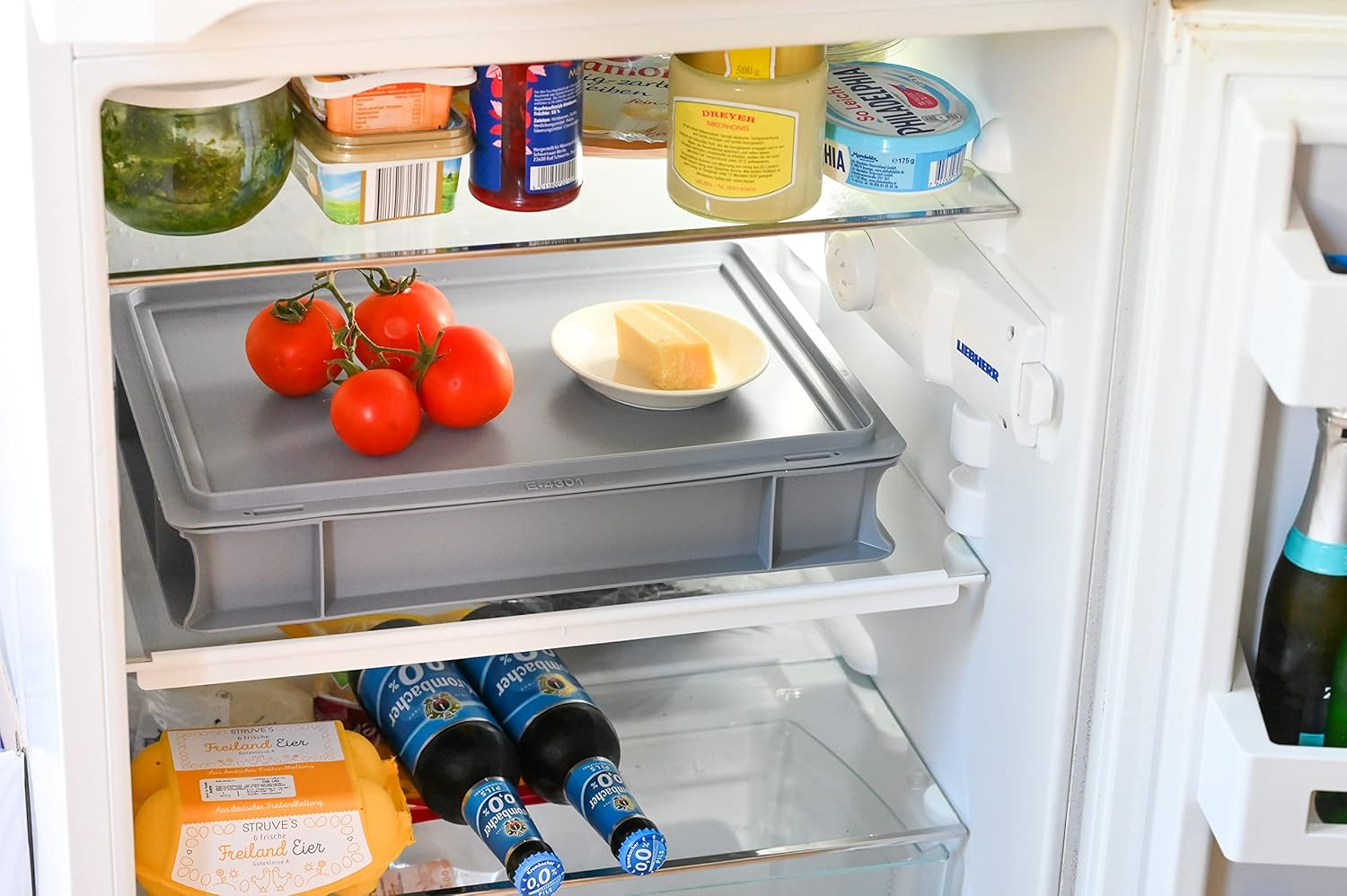 TOMASETTI Pizza Ball Box without Lid - Dimensions: 30 X 40 X 8 Cm - Dough Tray for Pizza and More - Stackable Fermentation Box for Sourdough image number 4