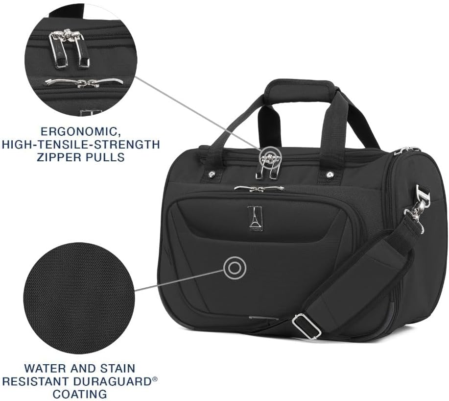 Travelpro Maxlite 5 Softside Lightweight Underseat Carry-On Travel Tote, Overnight Weekender Bag, Men and Women, 18 Inch, Black, Carry-On 18-Inch, Maxlite 5 Lightweight Underseat Carry-On Travel Tote image number 3