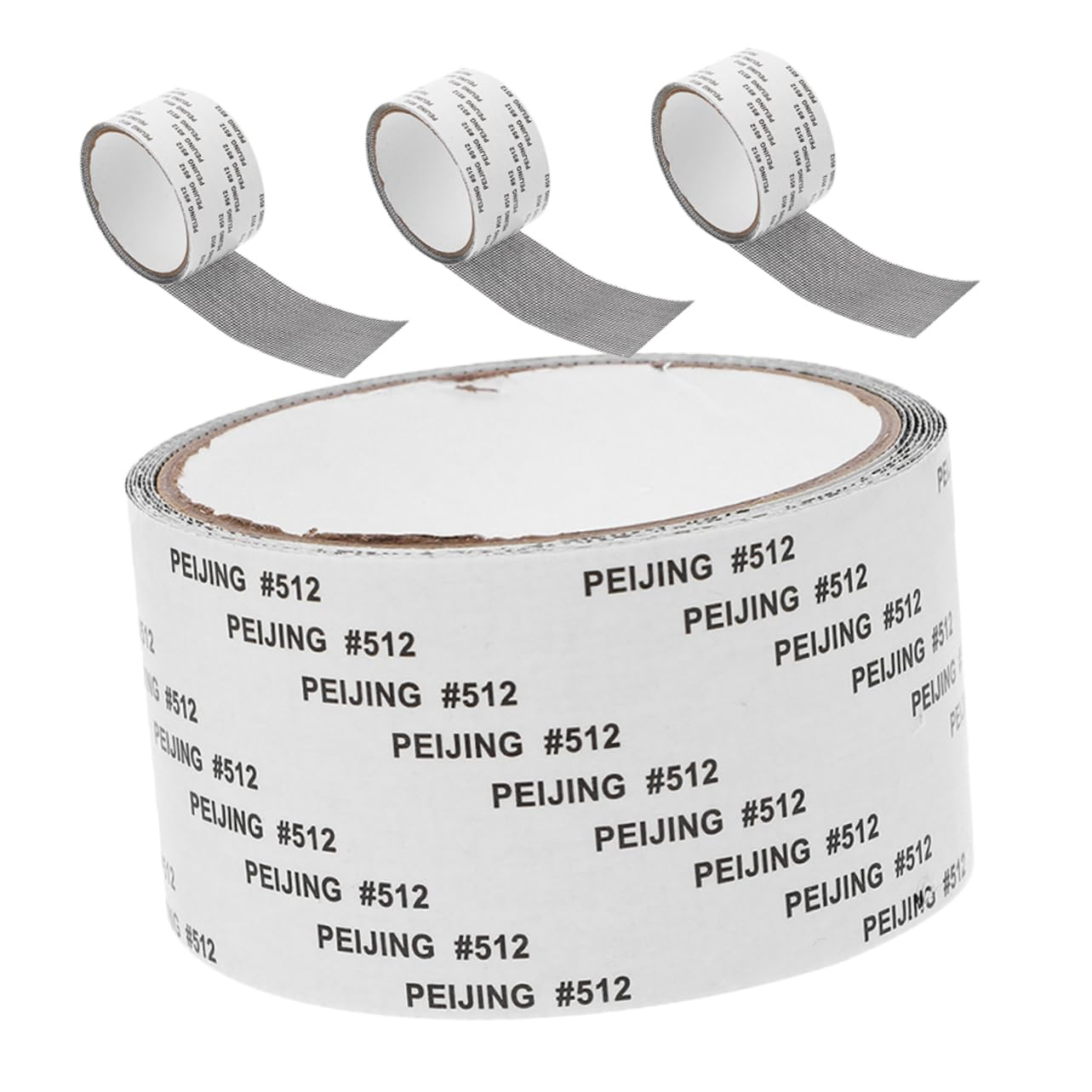 KONTONTY 4 Rolls Window Screen Repair Tape Self Adhesive Mesh Kit Grey Cuttable PVC Patch for Windows or Doors 5Cm X 2M Each