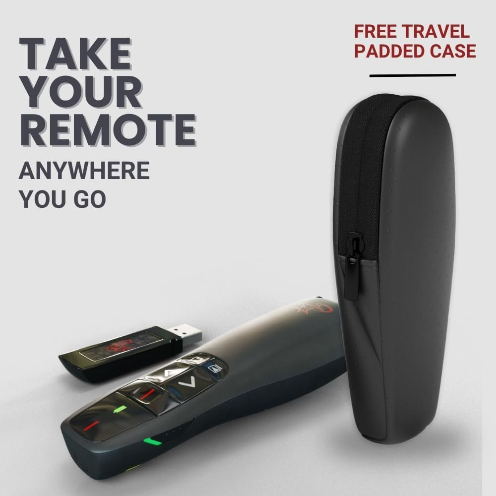 Red Star Tec PR-819 Wireless Remote Presentation Clicker - Office Computer Slide Changer and Slide Advancer Presenter with Laser Pointer image number 3