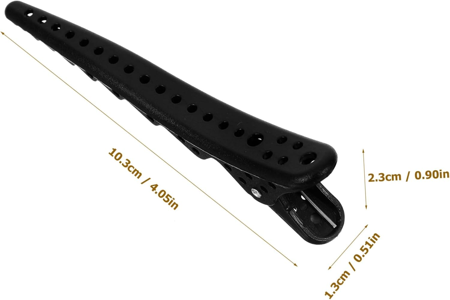 HAKIDZEL 6Pcs Hair Styling Clips Salon Hairdresser Sectioning Clips with Convenient Hole Design for Makeup Durable and Reliable for Various Hairstyles and Hair Types image number 3