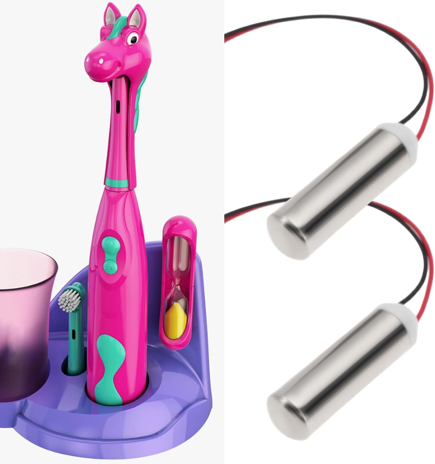 Create Idea 4Pcs DC Coreless Vibration Motor 1.5V~5V Waterproof Micro Motor for Electric Toothbrush Massager DIY, 7X24Mm image number 5