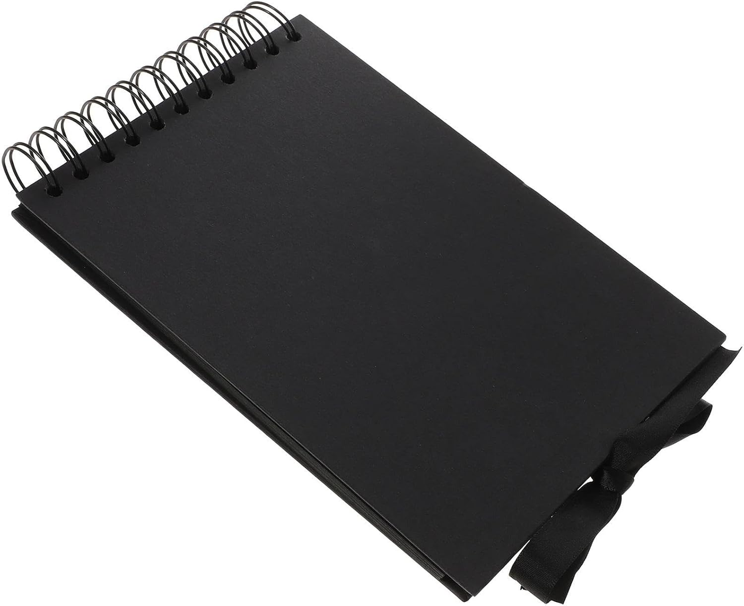 Scrapbook Album Scrapbook Photo Album Wedding Guest Book Memory Book Photo Book Paper Bowknot Decorative DIY Suitable for Birthday Adventure, Black image number 6