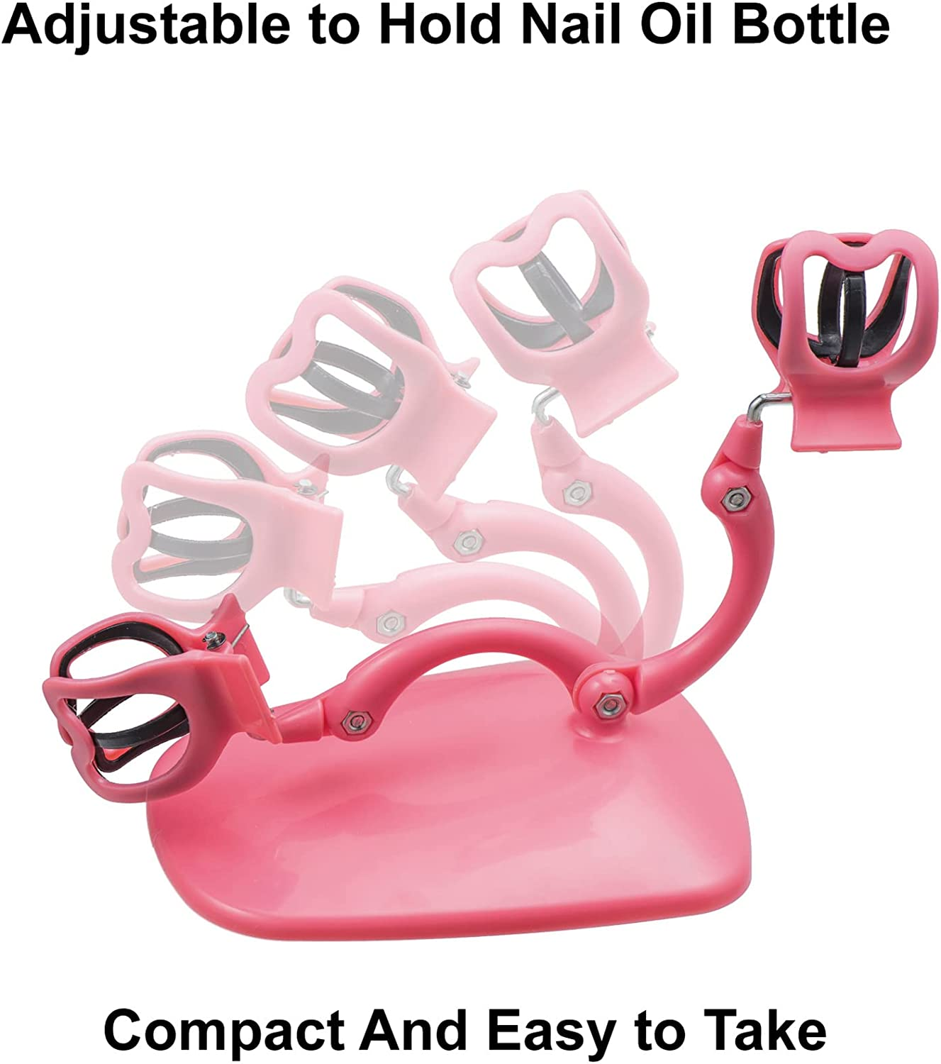 Yenghome Nail Polish Holder,Fingernail Polish Accessories for Nail Art (Pink) image number 4