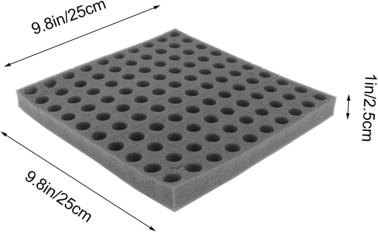 Gatuida Soilless Hydroponic Sponge Seedling Block for Vegetable Cultivation 2Pcs Black Square Sponge Tray for Indoor Balcony Gardening Tools