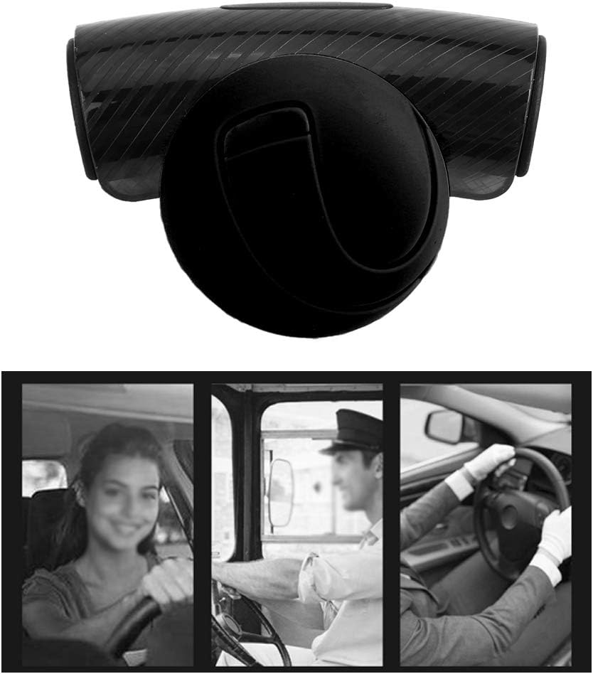 Steering Wheel Knob, Steering Wheel Ball, Knob,Universal Car Spinner Power Handle Ball Booster, Car Interior (Black) - Black image number 4