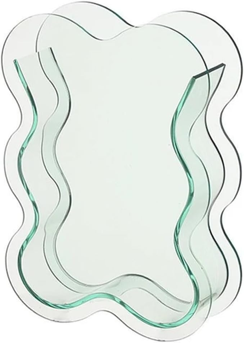 AIMALL Acrylic Transparent Vase for Flower Arrangement, Creative Colourful Desktop Decoration Fish Tank Style, for Dried or Fresh Flowers, 8.27In and 8.7In Home Ornament