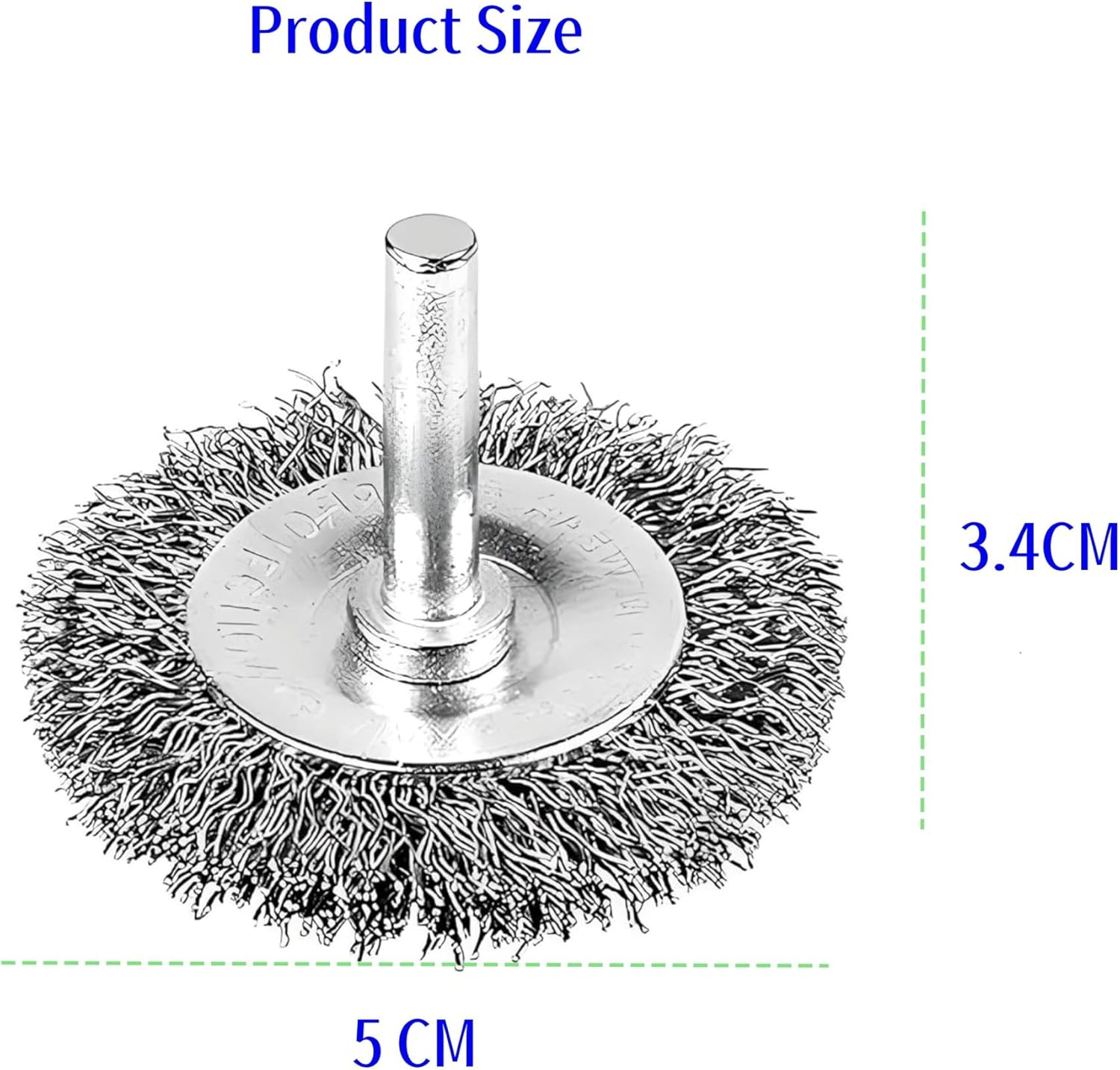 4Pcs 2 Inch Stainless Steel Crimped Cup Wire Brush | Drill-Mounted Wheel | for Rust/Paint Removal, Metal Polishing & Deburring - DIY Garage & Automotive Repair (Aussie Workshop Tool)