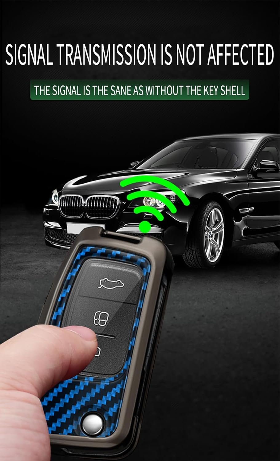 Ontto Alloy Car Key Fob Cover Fit for Ford Focus 2 MK2 Fiesta Mondeo Galaxy Falcon Territory Ecosport Kuga Escape B-Max C-Max Flip Key Case Keyring Smart Key Shell Holder Keychain Accessories Black B