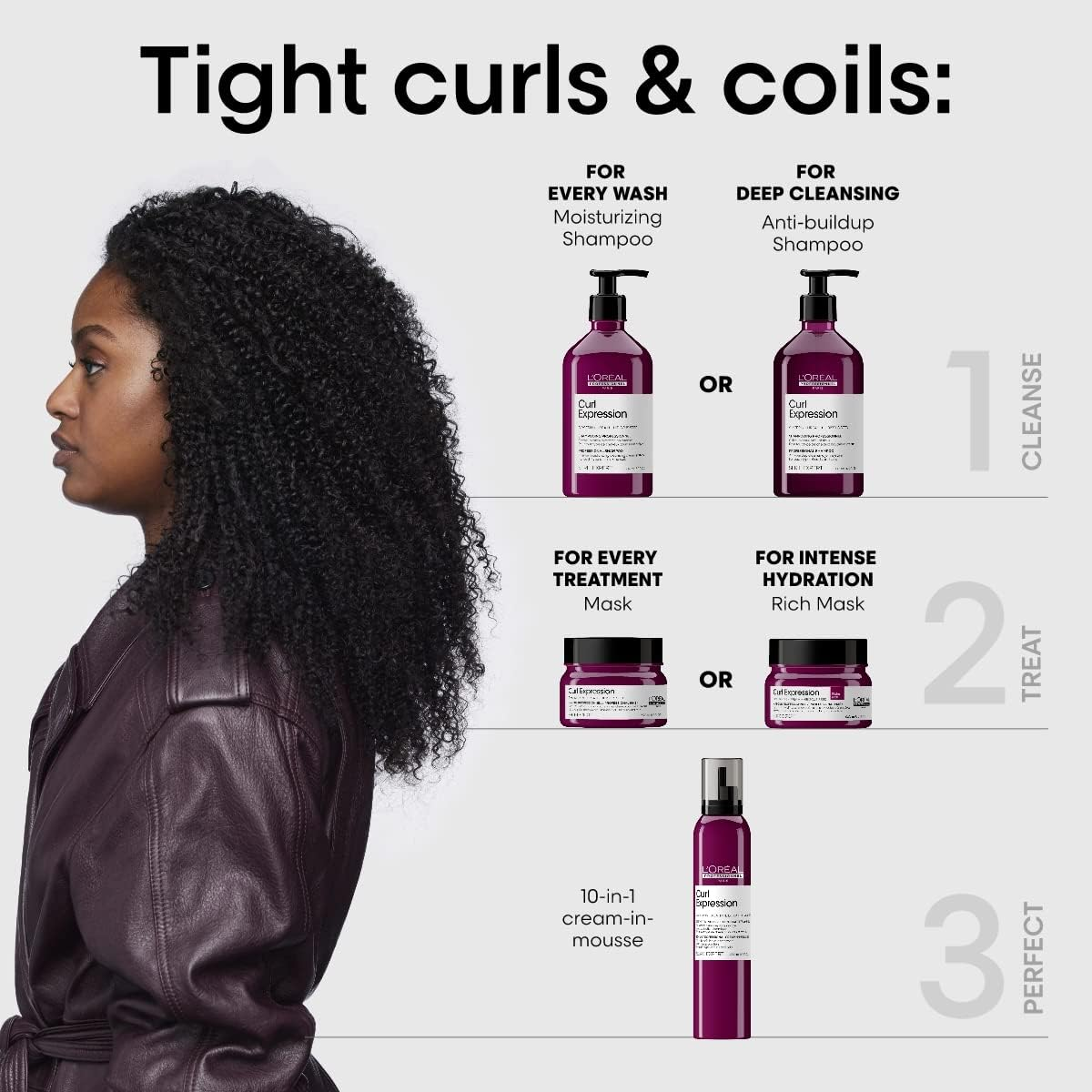 L'Or&eacute;al Professionnel Paris Curl Expression Rich Mask - for Curly and Coily Hair, Provides Intense Hydration& Curl Definition, with Glycerin image number 2