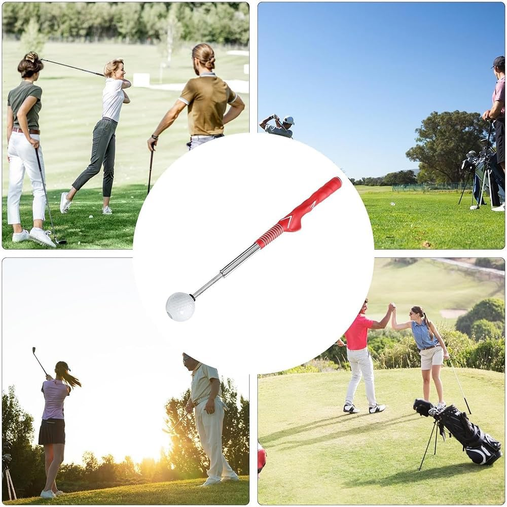 Retractable Golf Swing Trainer Aid, Golf Swing Practice Stick, Golf Grip Trainer for Warm-Up Right-Handed Golf Club Indoor Practice Strength & Tempo Flexibility Training Practice Accessories image number 2