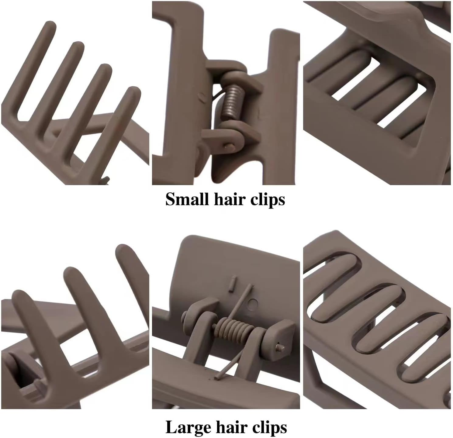 Pack of 8 Large Hair Clips, Non-Slip Large Hair Clips for Women Girls Hair Jaw Clips for Thick Hair Thin Hair Clip Claw Clip image number 5