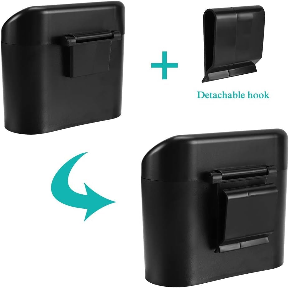 2 Pack Portable Hanging Mini Car Trash Can with 2 Rolls Car Trash Bags,Trash Can with Lid, Garbage Can for Car Office Home,Waterproof Odorless Garbage Can image number 5