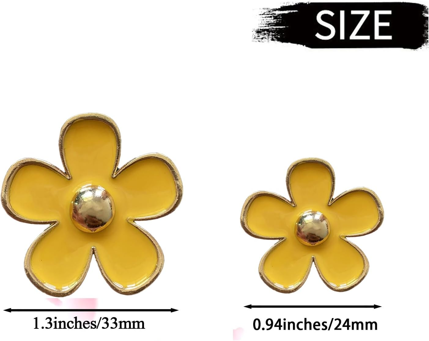 Daisy Air Vent Clips, 6 Pcs Cute Flower Car Air Conditioning Outlet Clip Car Air Freshener Clip Charm Car Interior Decor Charm Colorful Car Interior Accessories for Girls Women (Yellow Purple White) - Pink Purple Rose image number 4