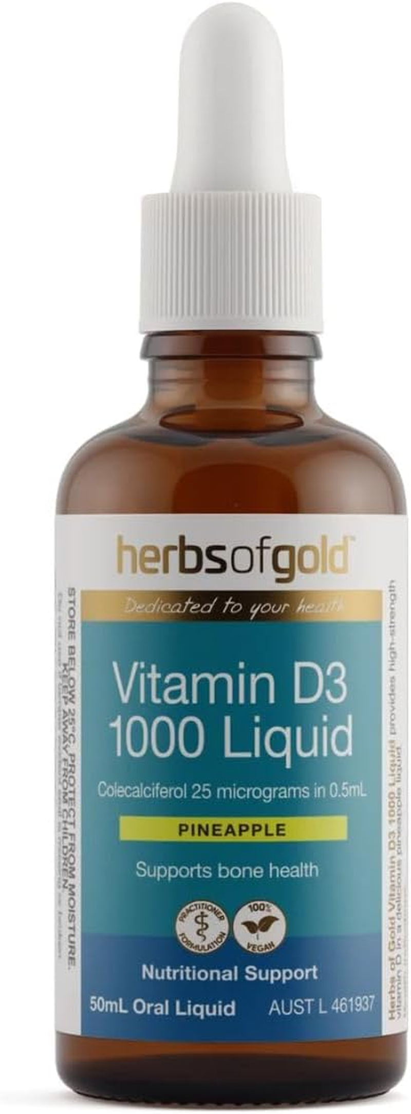 Herbs of Gold Vitamin D3 1000 Liquid 50Ml