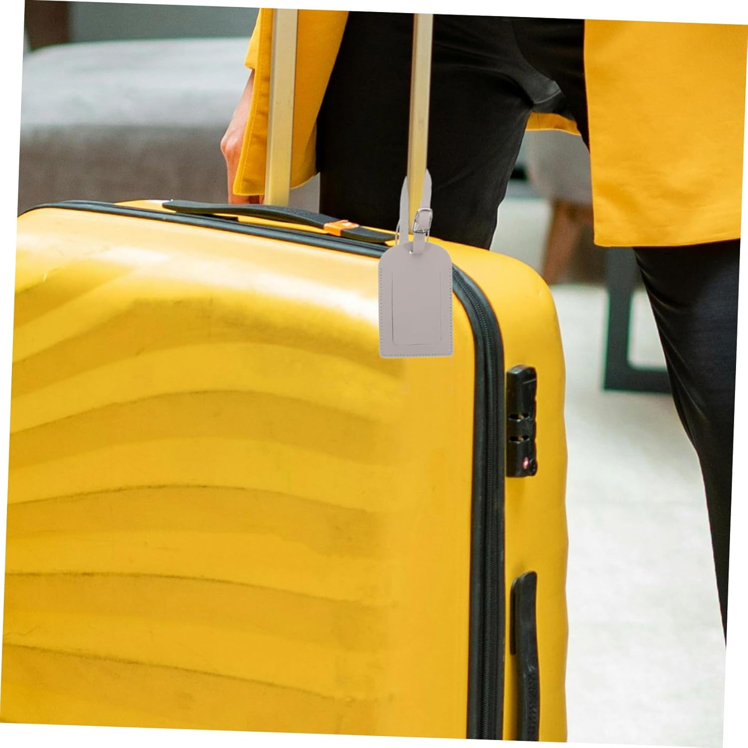 LIFKOME 3Pcs Pu Luggage Tags for Suitcase Travel Labels Airplane Boarding Pass Design for Easy Identification and Efficient Luggage Management image number 1