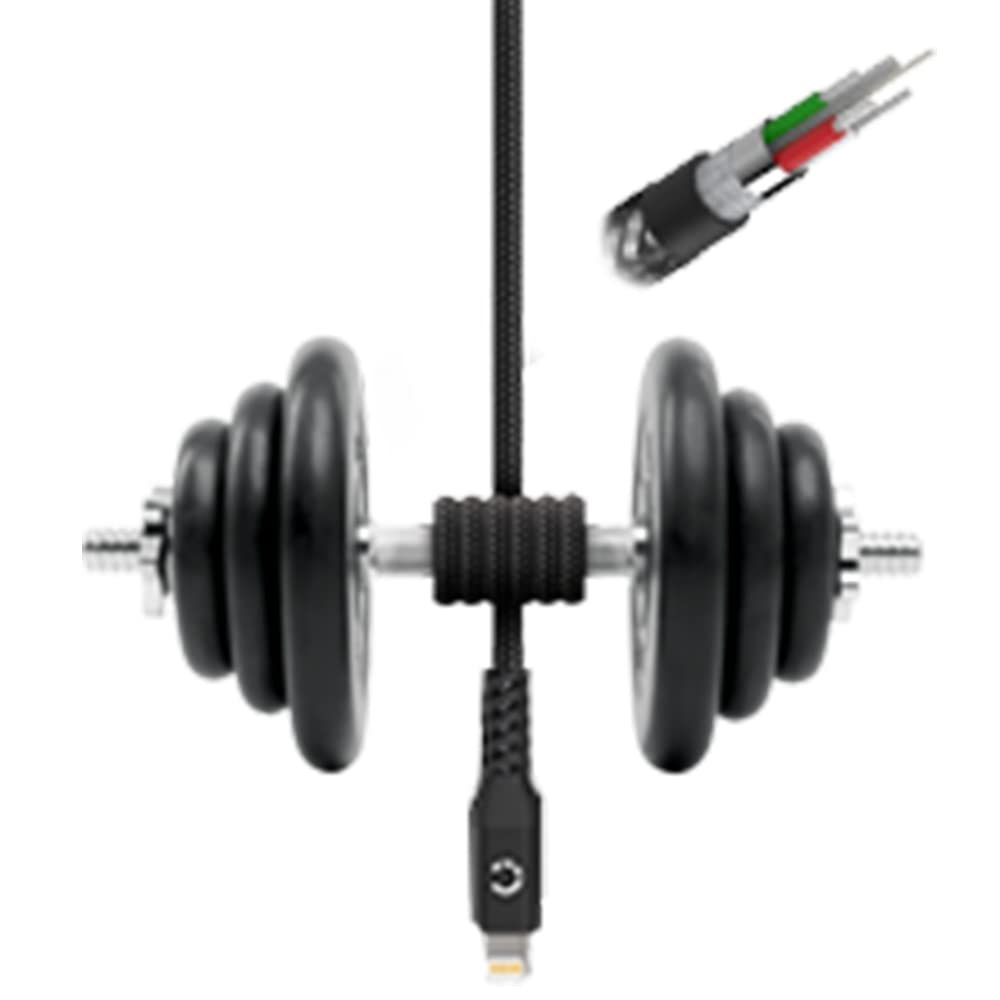 Cygnett Exoconnect Lightning to USB-A Cable - Black 2M image number 1