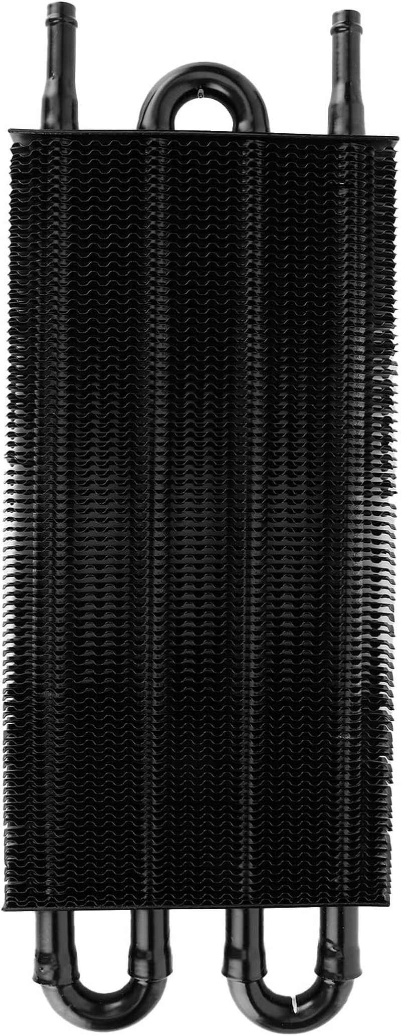 Aluminum Oil Cooler, 4 Rows Transmission and Power Steering Radiator for Auto Vehicles, Black High Performance Cooling System for Cars and Trucks, Heavy Duty Heat Exchanger image number 5