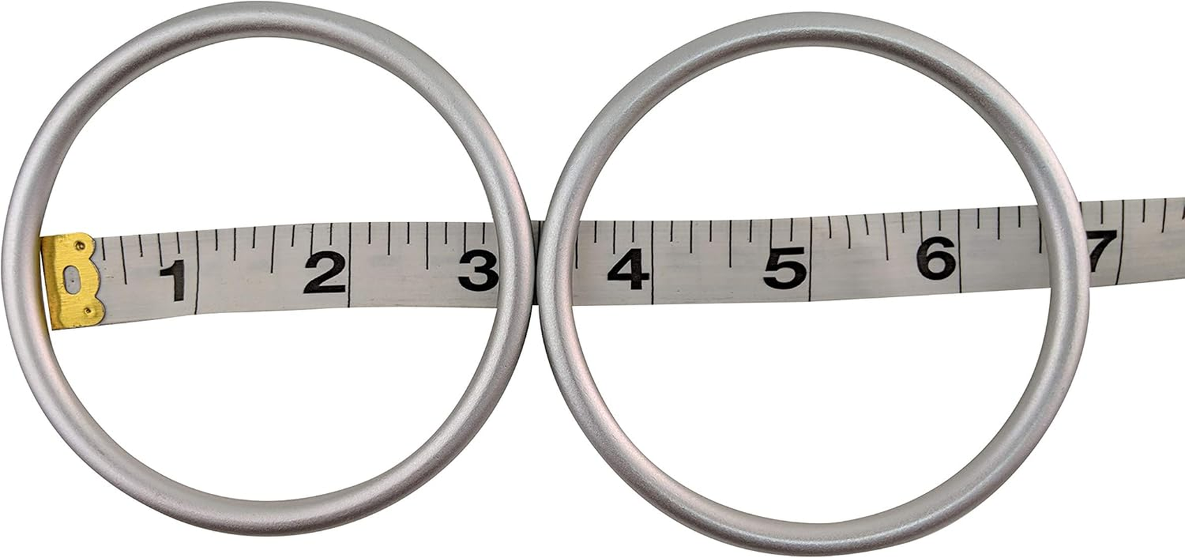 Sling Rings 3-Inch Diameter by Cutie Carry. Infant Approved, Mom Loved. Aluminum, Lab Tested for Strength and Safety. Works with Your Own Material or Convert Wrap to Sling. (Silver) image number 2