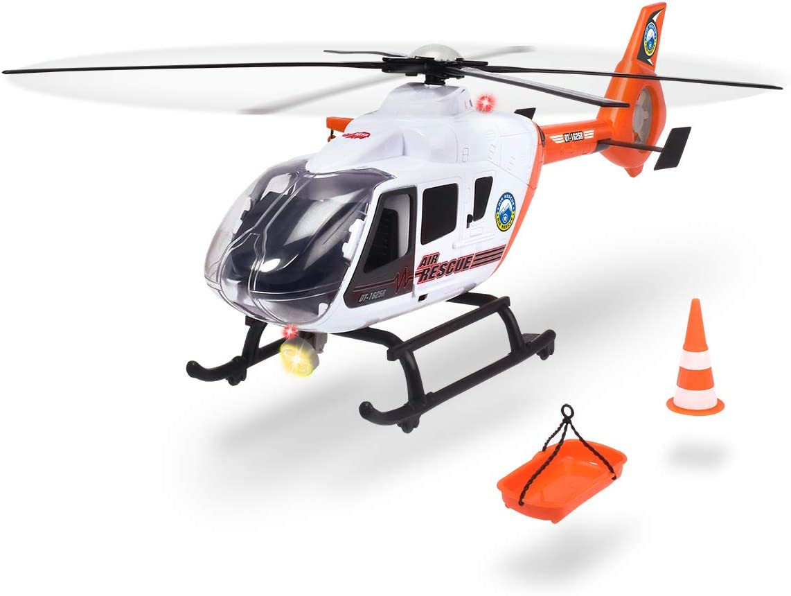 DICKIE TOYS Light and Sound SOS Rescue Helicopter with Moving Rotor Blades, 25" image number 4