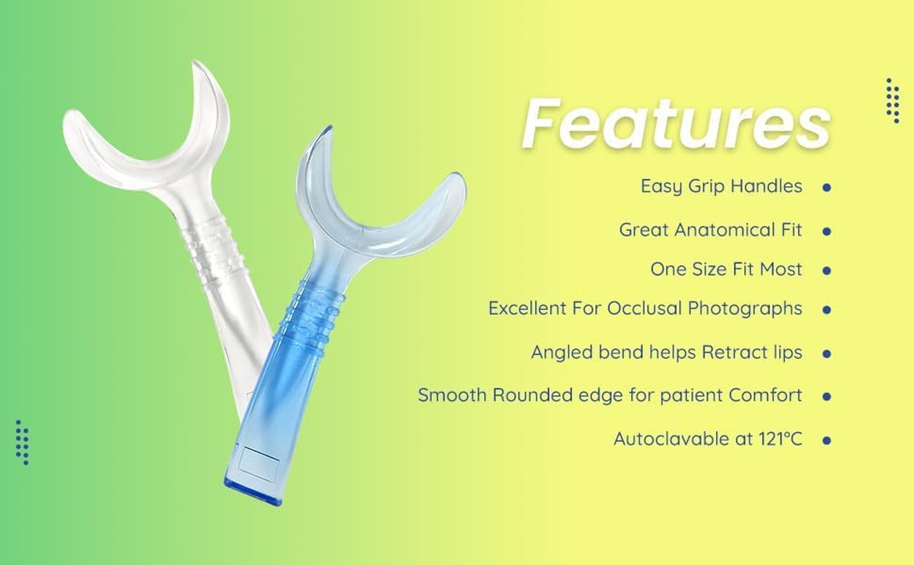 C-Shape Premium Cheek Retractor Transparent, Lip Retractor, Autoclavable Mouth Opener (4)