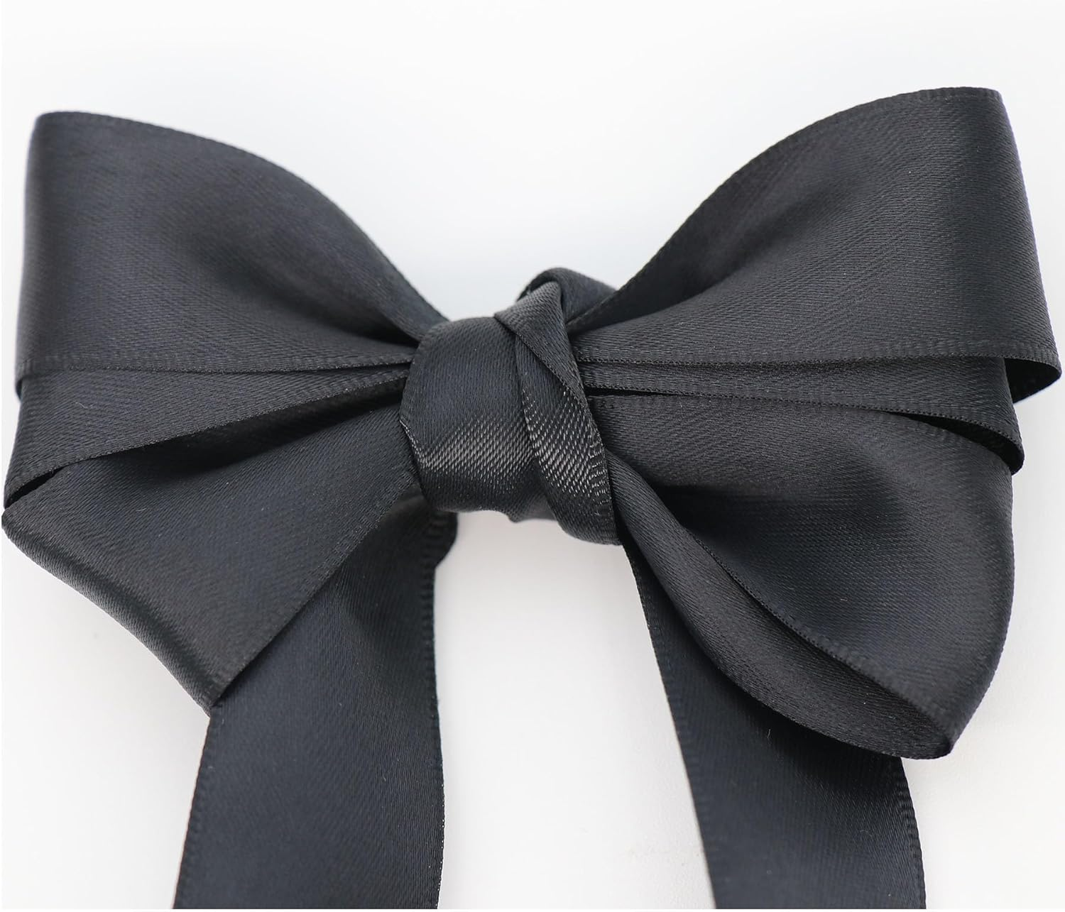 Black Satin Ribbon Double Faced Ribbon 3 Rolls (1/4 Inch, 5/8 Inch, 1 Inch), Fabric Ribbon Use for Gift Wrapping, Wedding Party Decoration, Hair Bows, DIY Crafts, Total 30 Yards - Gold image number 6