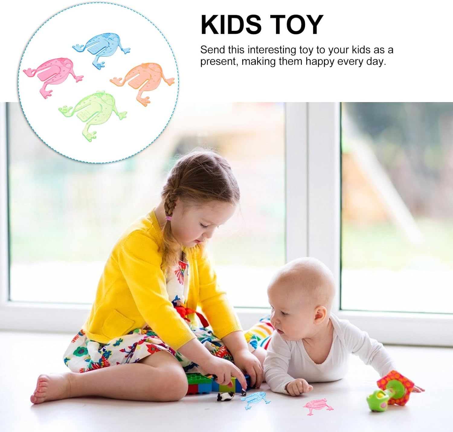 UPKOCH 30Pcs Jumping Frogs Toys, Plastic Leap Frogs for Kids, Fun Party Favors, Assorted Colors, 5X4.5Cm image number 5