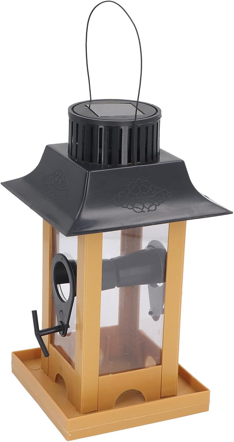 Solar Light Bird Feeder Easy Refill Long Lifespan Decorative Outdoor Hanging Lighthouse Birdfeeder for Backyard Patio image number 2