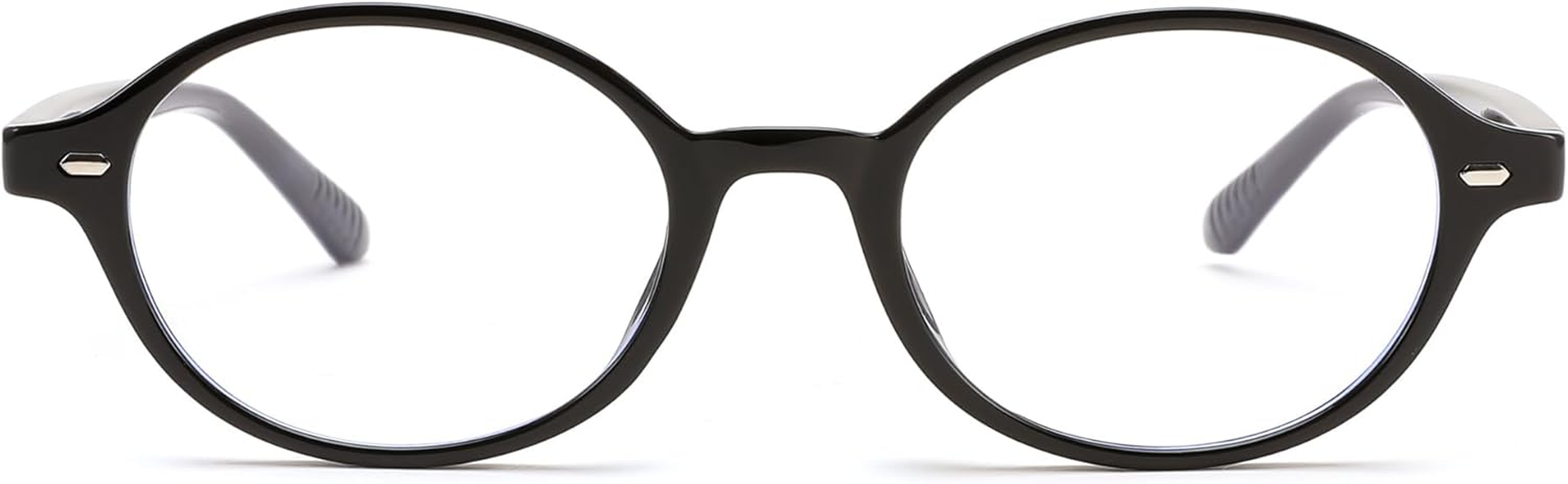 FEISEDY Vintage Oval Blue Light Glasses for Women Men Stylish Lightweight 90S Eyeglasses Fake Nerd Y2K Eyewear Frame B0242