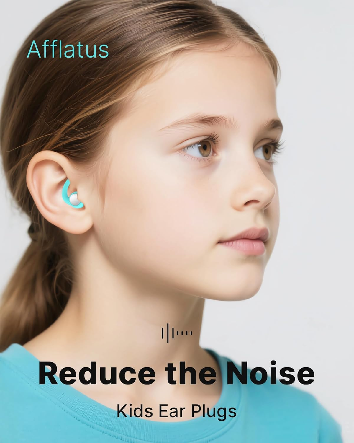 Afflatus Kids Ear Plugs for Sleeping and Small Ear Canls, Children (Age 10-17), Comfort Earplugs for Small Ears, Sleep, Noise Reduction, Concerts, Reusable, Washable (Size S, Pairs*2) - Green-Small image number 3