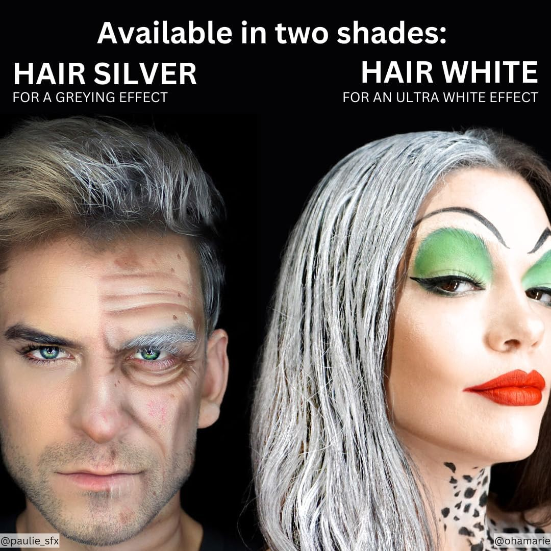 Mehron Makeup Hair White with Brush (1 Oz)