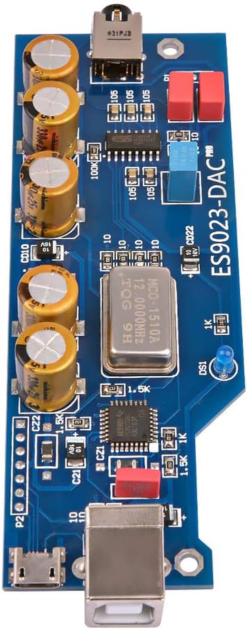 JINGERL PCM2706 + ES9023 Fever Audio DAC Sound Card Decoder Board with OTG DIY for Amp Home Theater Power Amplifers image number 2