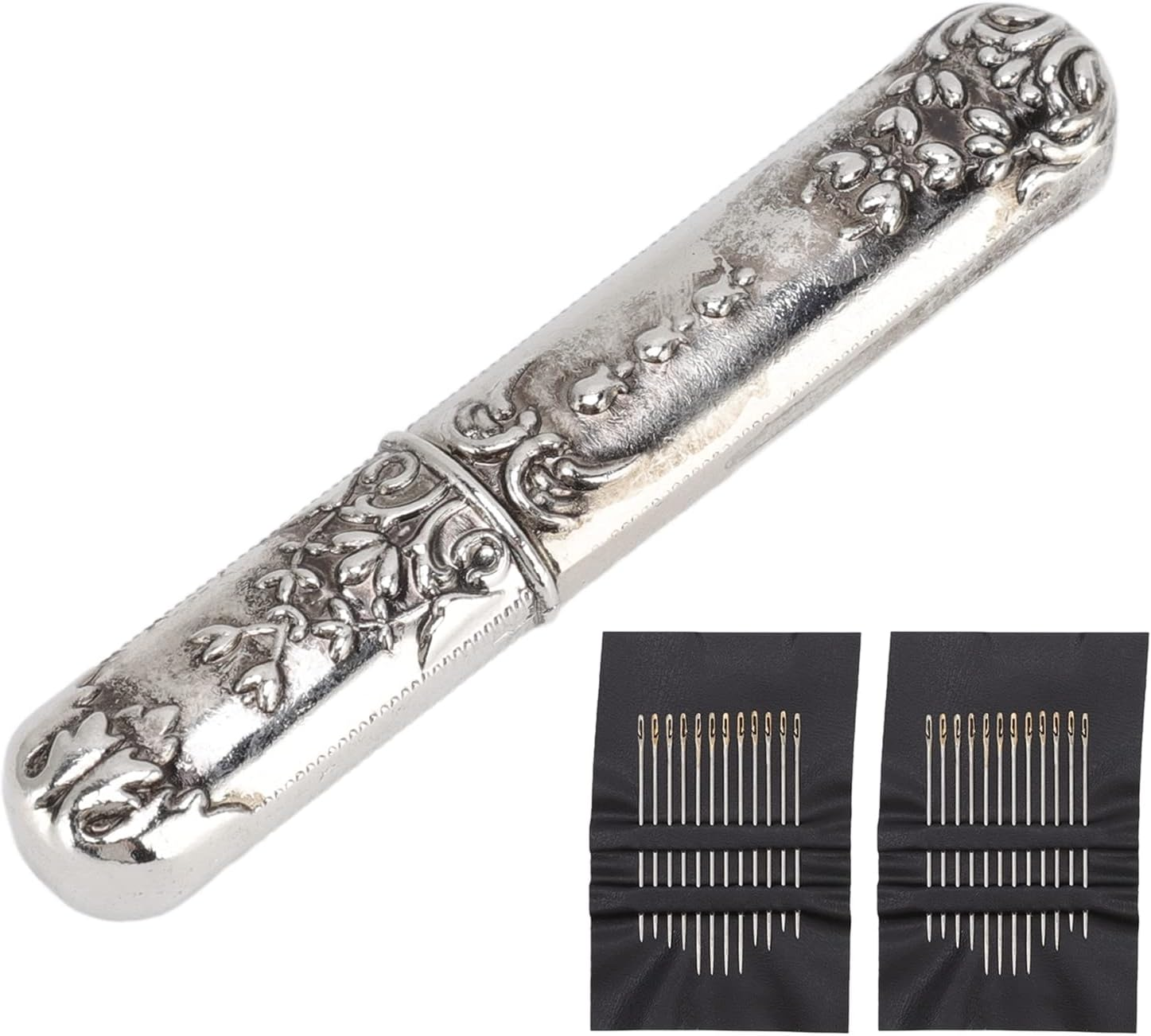 European Vintage Needle Case with Stitching Needles for Hand Crafts Needlework Versatile Lightweight and Portable image number 1