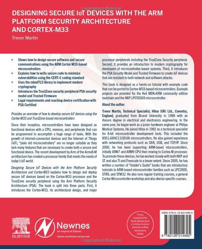 Designing Secure Iot Devices with the Arm Platform Security Architecture and Cortex-M33