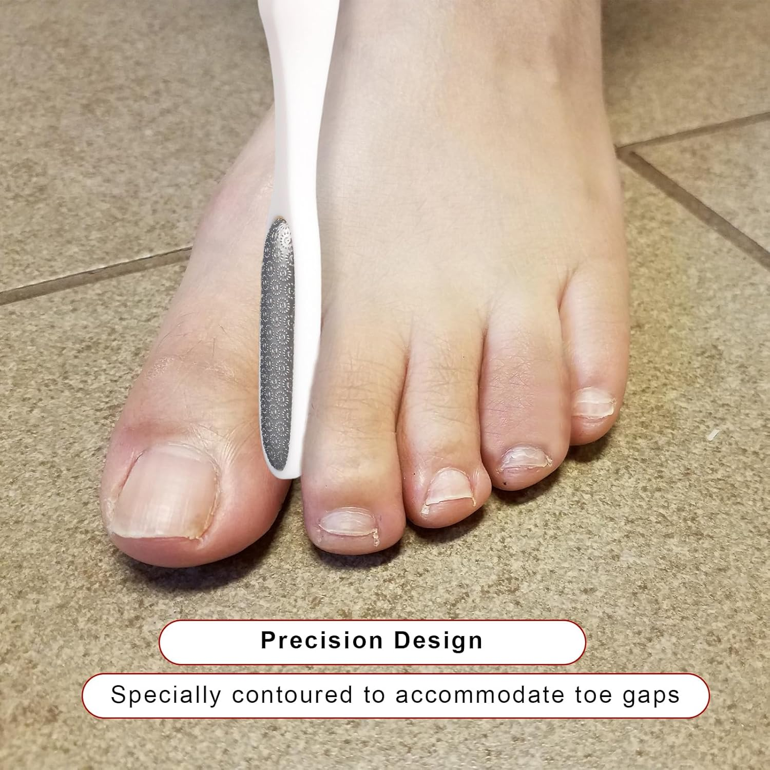 2Pcs Mini Foot Exfoliators, Alloy Toe Callus Remover Tool for Precise Pedicure Toe Gaps and Sensitive Areas Reusable Foot Care Tools image number 5