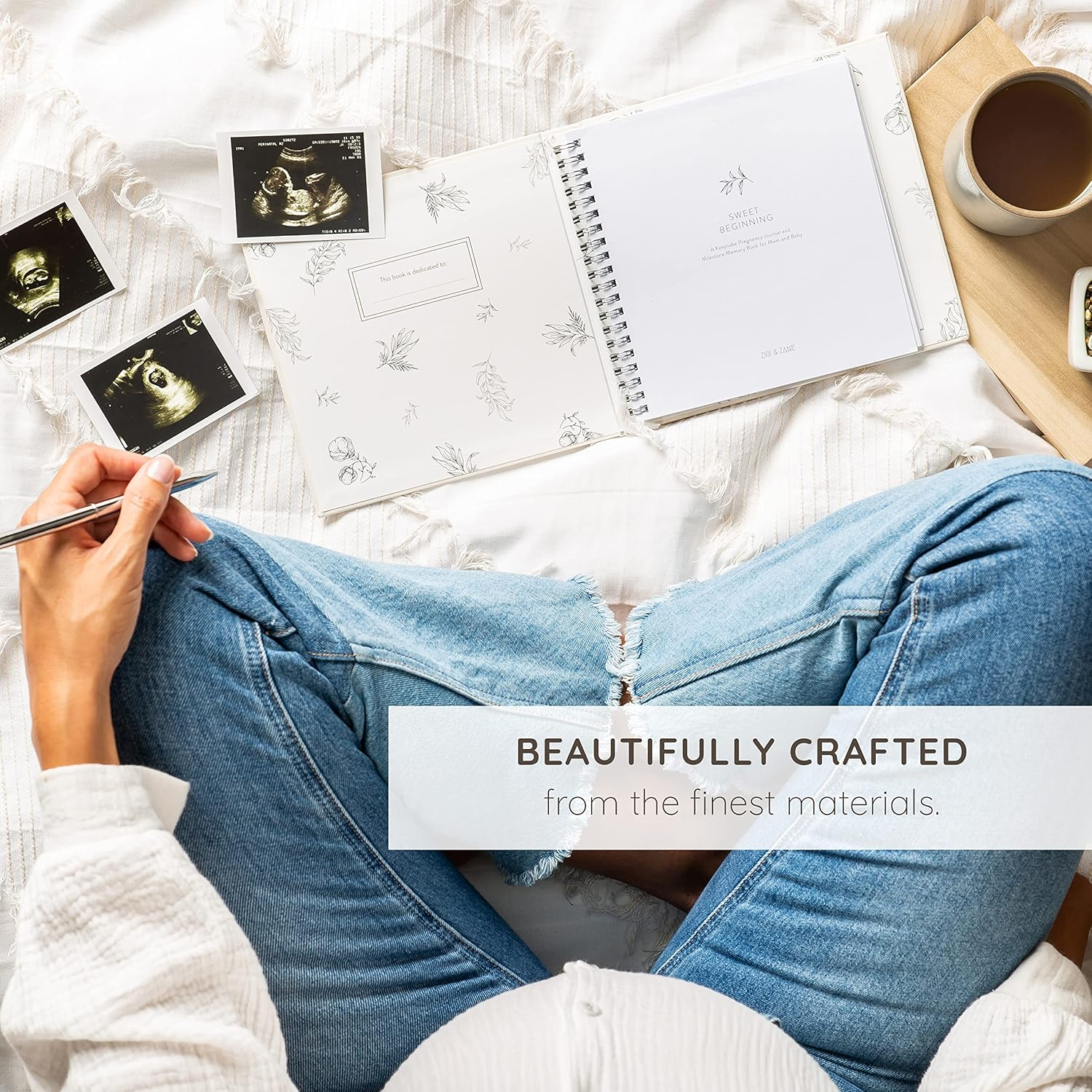 Keepsake Pregnancy Journal to Cherish Forever - a Pregnancy Book to Capture Every Milestone of Mom & Baby&rsquo;S 9-Month Journey - Pregnancy Baby Journal for Expecting First Time Moms & Experienced Moms image number 4