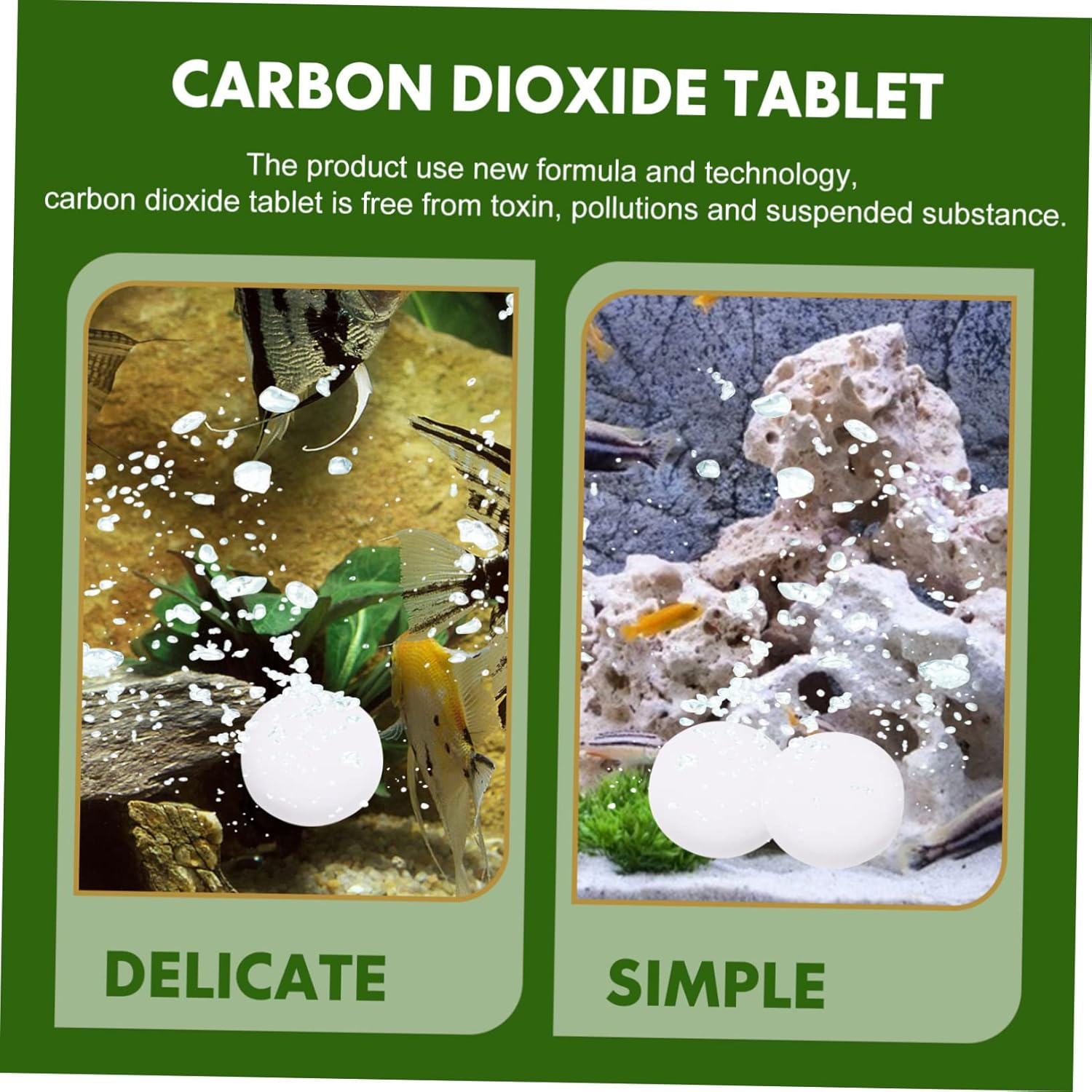 Housoutil 2 Aquarium Plant Fertilizer Tablets Natural Material CO2 Supplement for Fish Tank Water Grass No Odor Aquarium Accessory Supplies image number 3