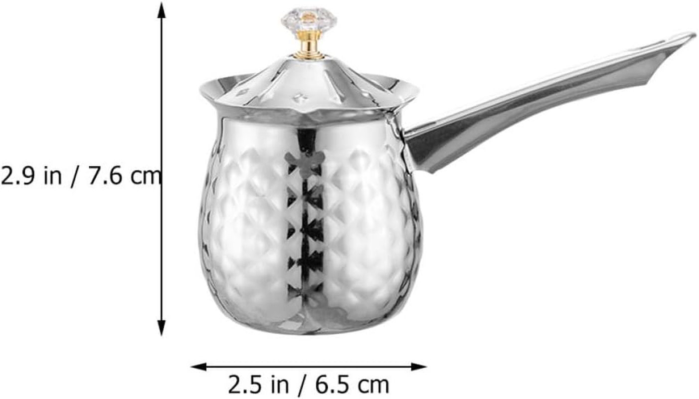 DECOMELODY Stainless Steel 200Ml Milk Frothing Pitcher with Spout, Wear-Resistant Coffee Steaming Jug, Convenient Kitchen Accessory for Espresso and Latte Art image number 5