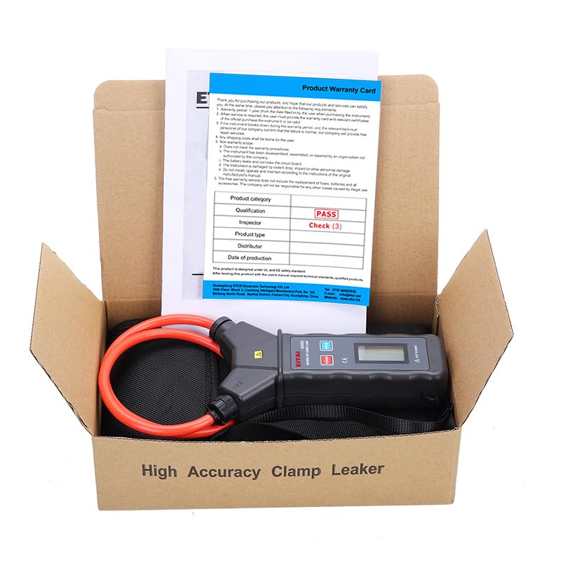 EITAI-ETCR6900 Digital Flexible Clamp Meter, AC 0.00A-9999A, &Phi;200Mm/7.9Inch, Manufacturer Direct Sales, Rogowski Amp Large Current, Leakage Current Clamp Meter image number 4