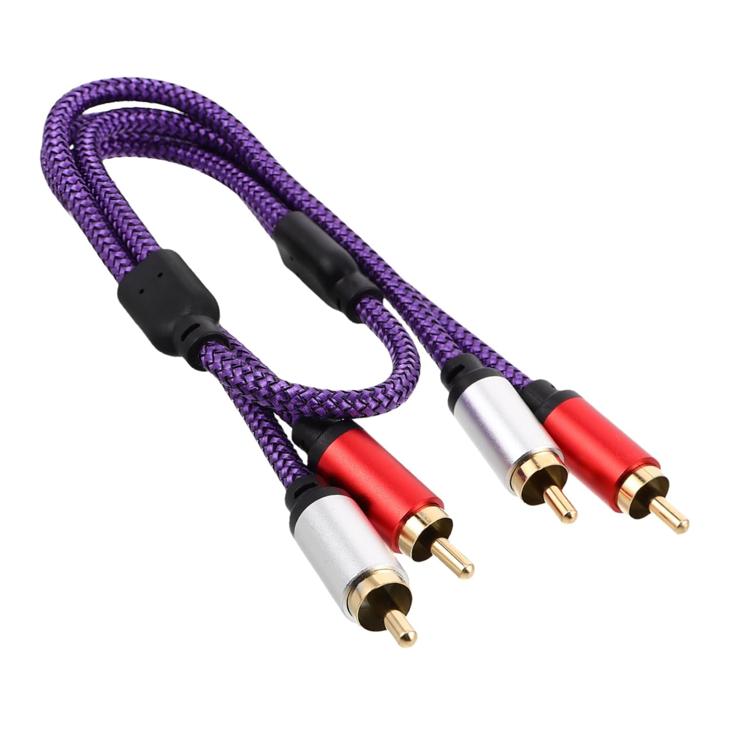 Multi-Device Compatible Cable Audio Cable Extension for Car Audio Home Theater Speakers Plated