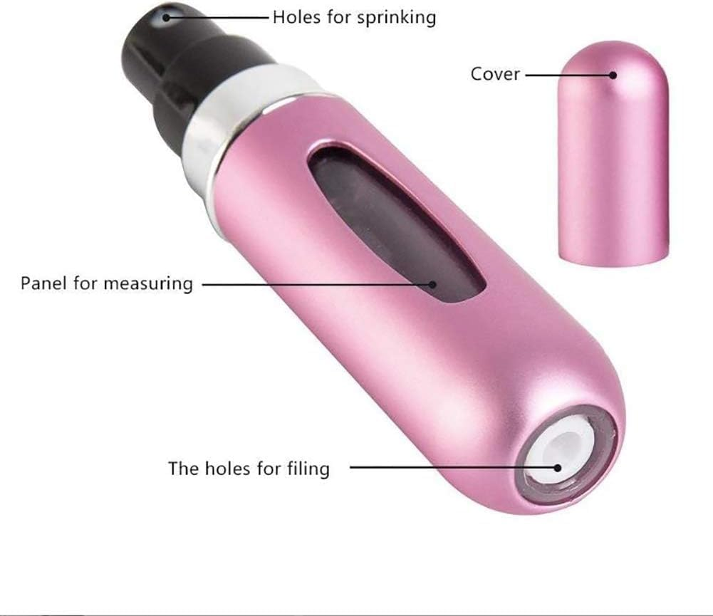 Ideal Swan Perfume Travel Refillable Bottle - Refillable Portable Perfume Atomizer， Mini Perfume Aerosol for Trip，Fragrance Empty Spray Bottle ，Scent Pump Case 4Pcs image number 6