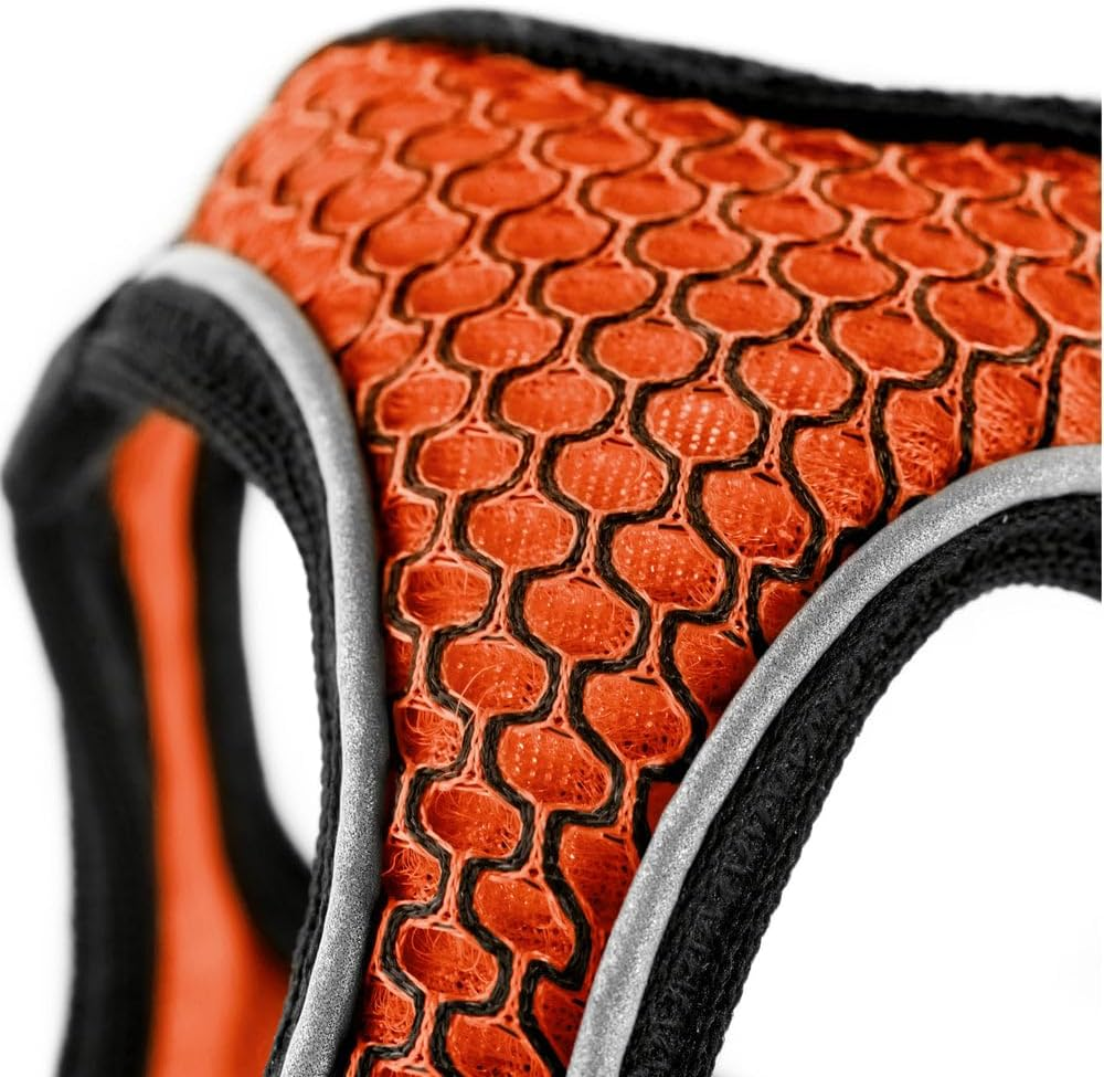 HUNTER Hilo Comfort Harness for Small Dogs, with Mesh Material and Reflective Elements,Orange,Xxl image number 6